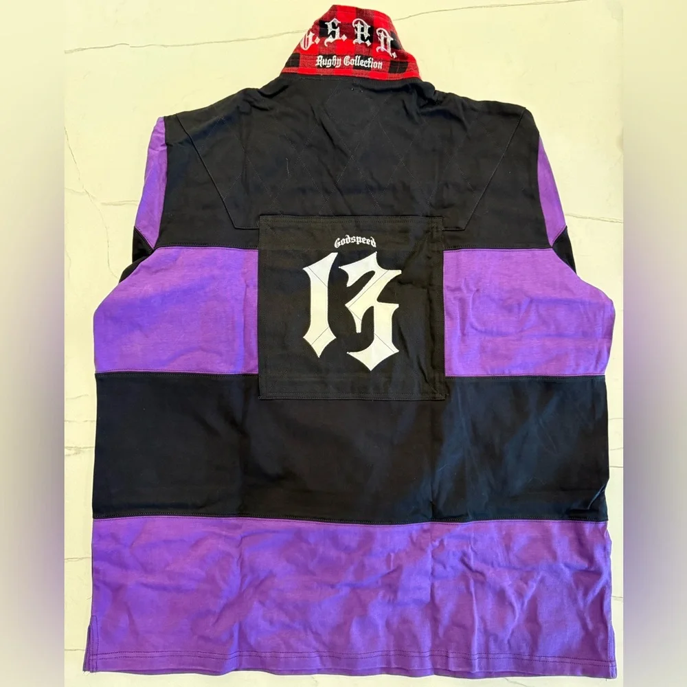 Godspeed Classic Field Rugby Shirt w Flannel Collar, Size 3XL, NWT, NIB - Picture 2 of 4